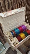 Kasmiri Ghungru Combo Box With Glass Bangles
